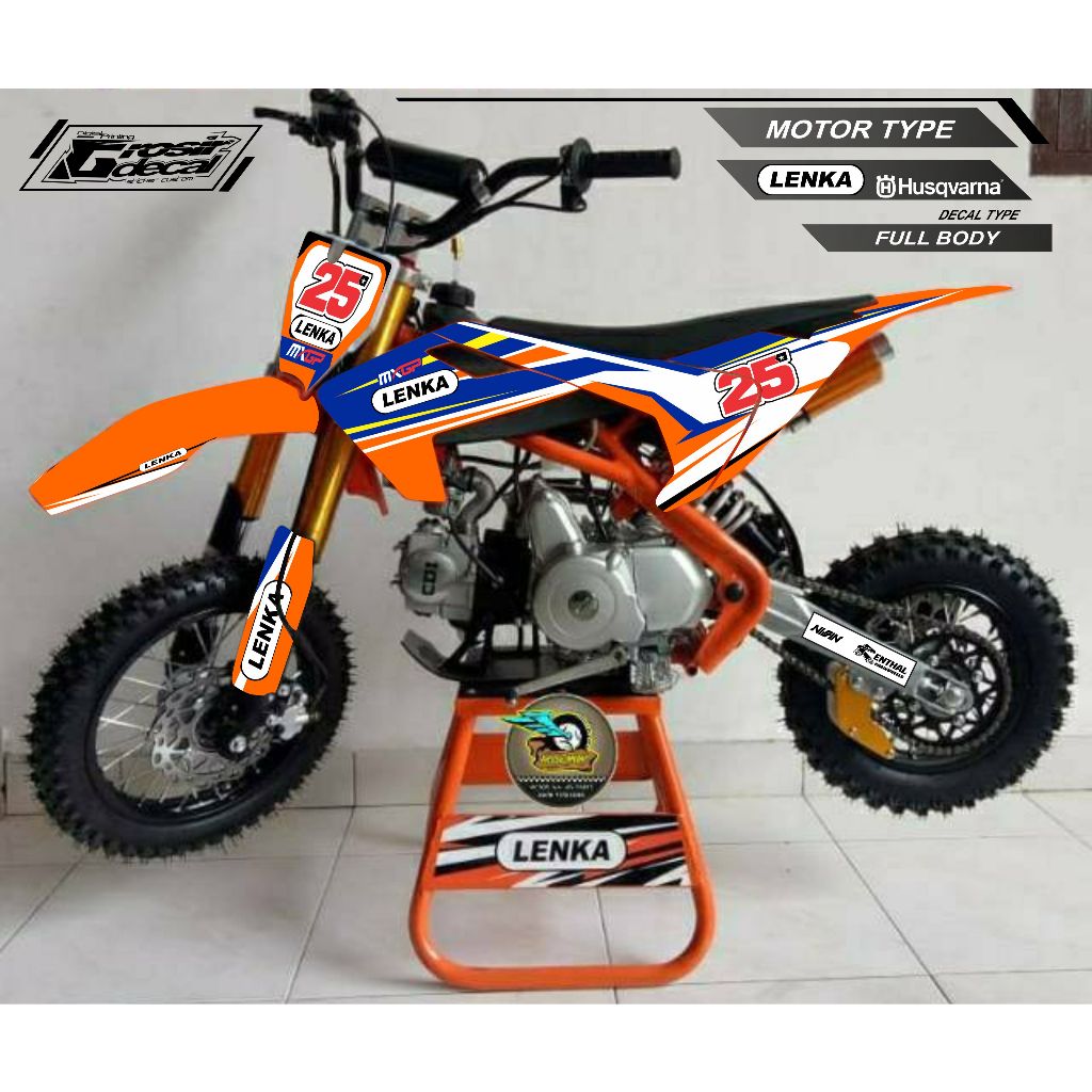 Striping Stiker Mini Trail LENKA MXGP25 110cc Full body