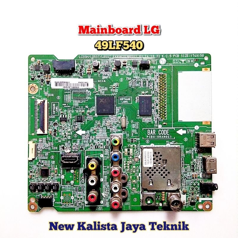MAINBOARD TV LG 49LF540T ORIGINAL EAX66203803 MB LG 49LF540 MOTHERBOARD TV 49LF540T MB 49LF540 MESIN