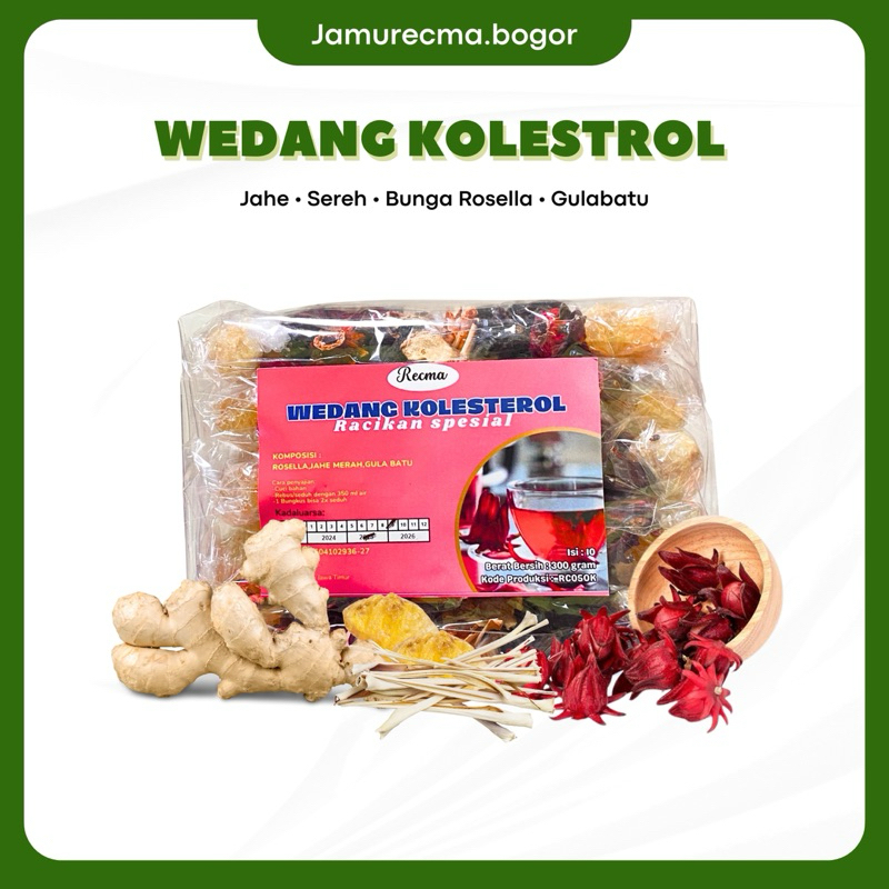 

RB22 RECMA Wedang Kolesterol Rosella Jahe Sereh (1 pack isi 10 pcs)