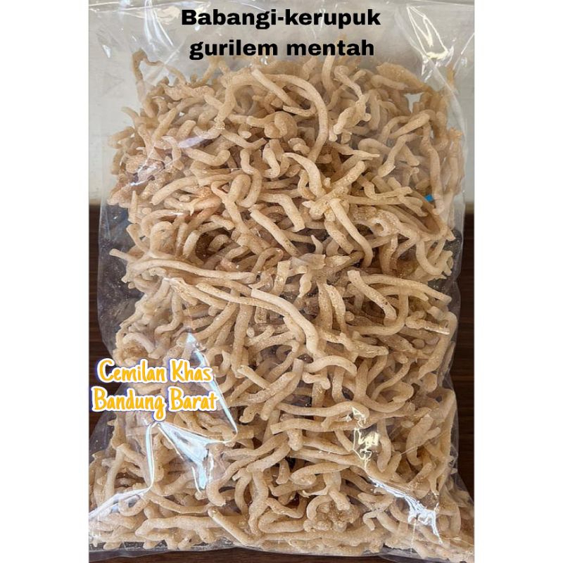 

Kerupuk Babangi Gurilem Mentah Kering 1kg/1000 gram