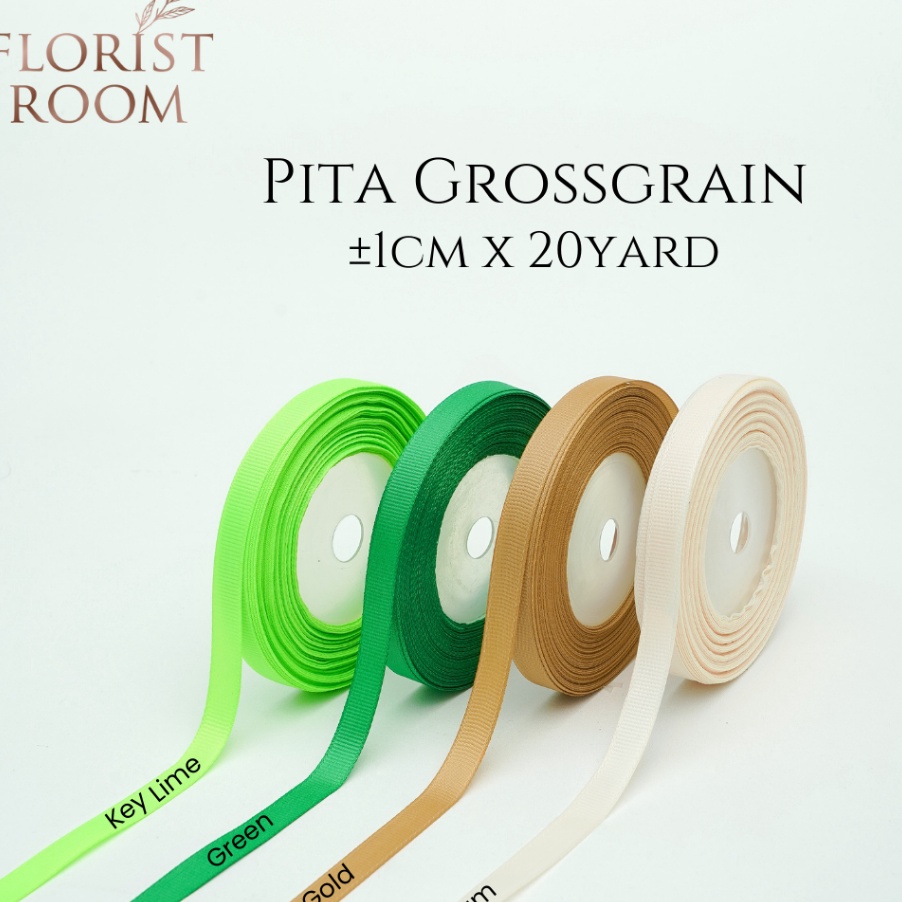 

SPESIAL AWAL TAHUN Pita Grossgrain 1cm x 2Yard