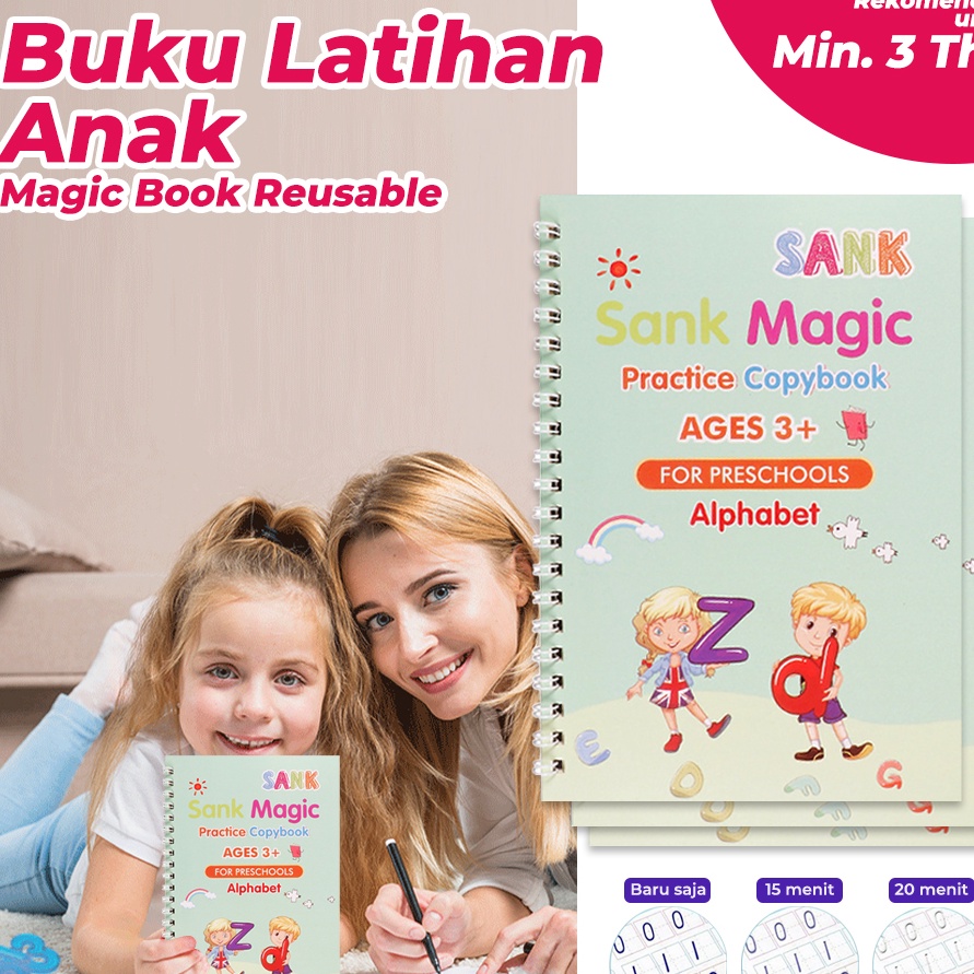 

MURAH MERIAH SNI SANK Magic Practice Book 1 SET ISI 4 BUKU PULPEN