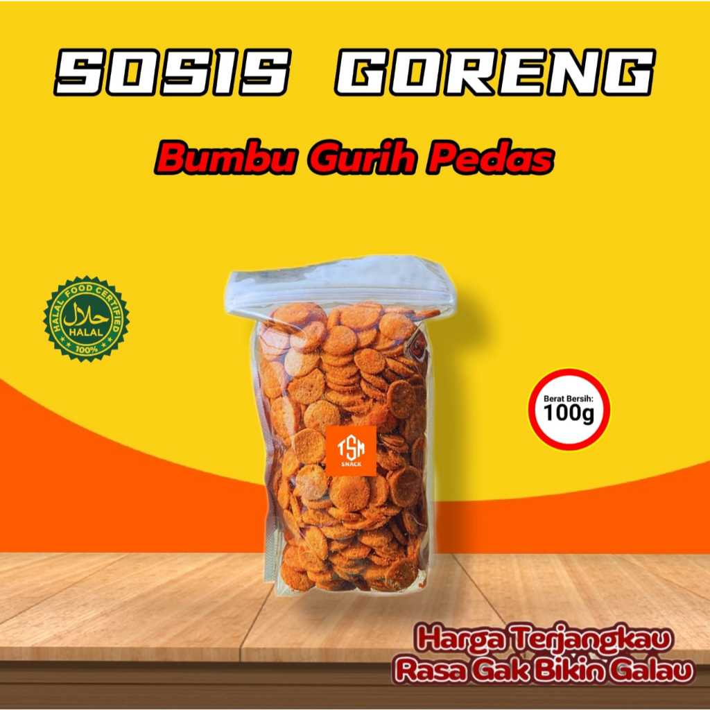 

100 GRM SOSIS GORENG GURIH PEDAS - SOSRENG BUMBU EXTRA PEDAS