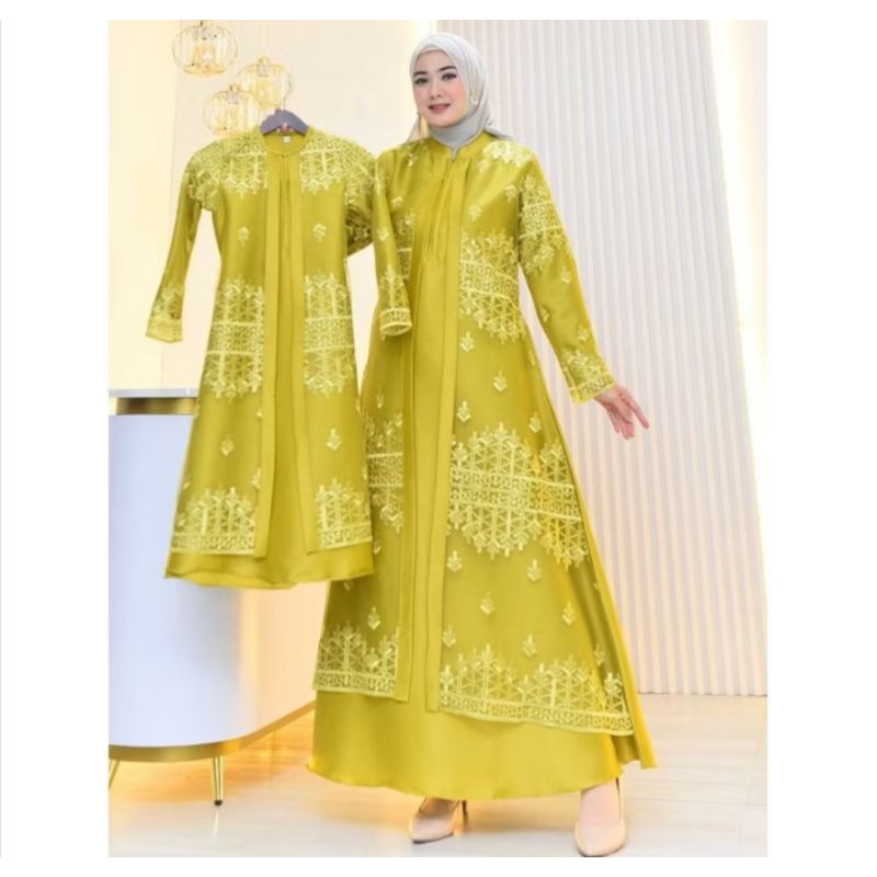 TERBARU - gamis anak maxmara tile - gamis anak tile mewah elegan || gamis anak brukat || gamis anak 
