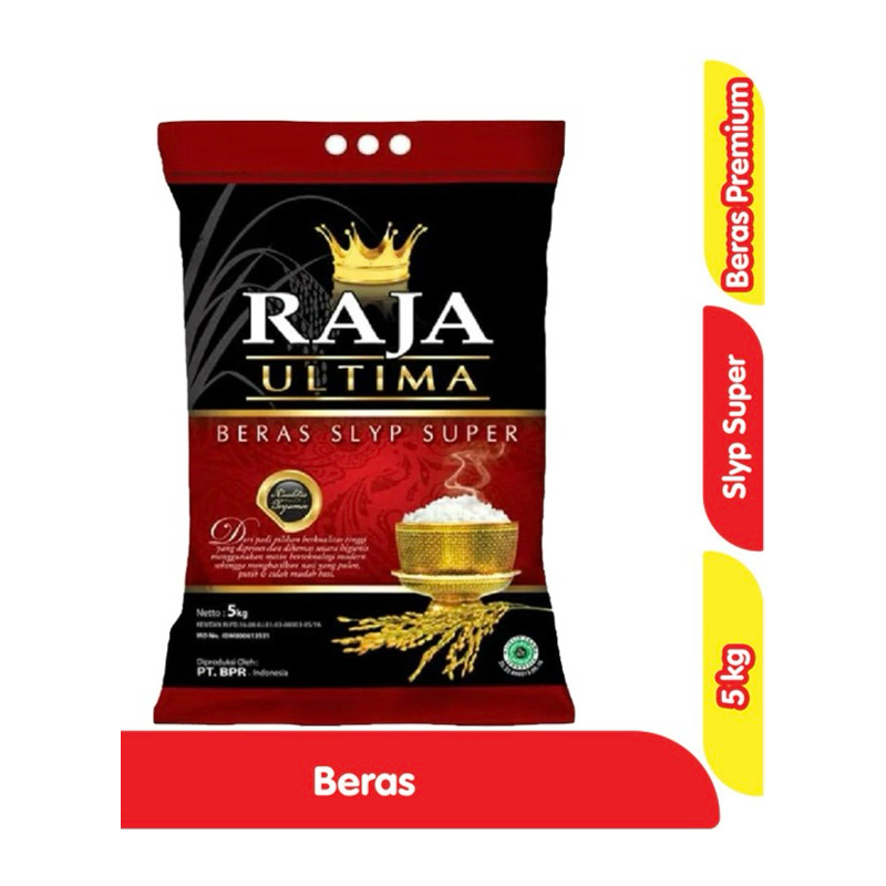 

Beras Raja Ultima platinum beras rojolele beras kurmo beras murah beras premium beras 5kg beras pulen