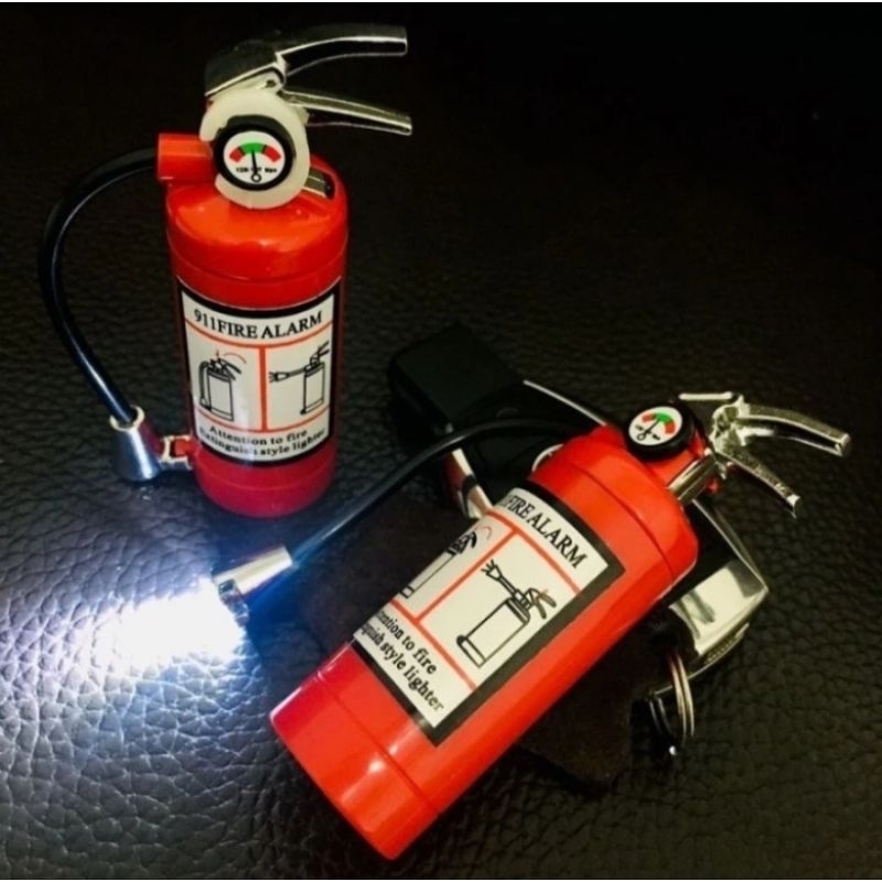 Cod Korek Api Gas Lighter Unik Fire Alarm + Senter//Korek Apil Gas Unik