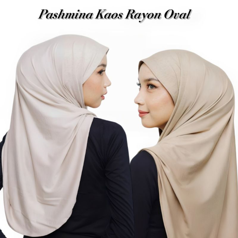 PASHMINA KAOS RAYON OVAL // 𝐀𝐙𝐊𝐇𝐀𝐅 𝐇𝐈𝐉𝐀𝐁 // PASHMINA OVAL Shawl