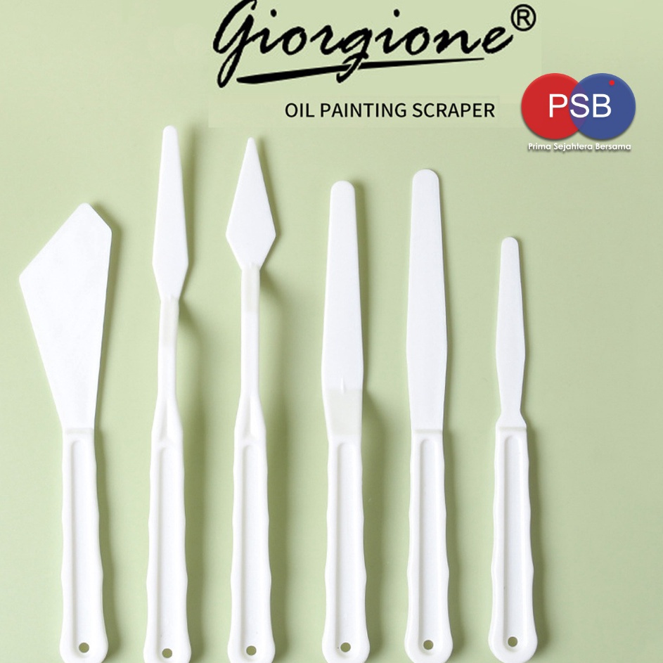 

SPECIAL PROMO Pisau Palet Plastik set 6 pcs Palette Knife