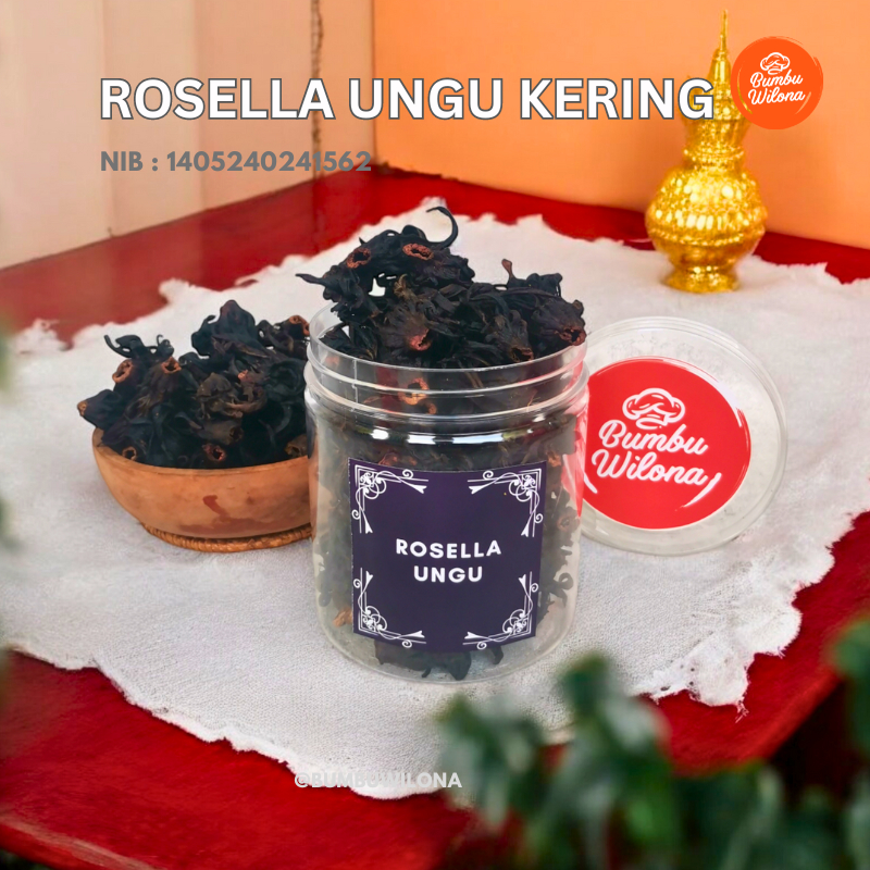 

BUNGA ROSELLA UNGU KERING | DRIED ROSELA REMPAH HERBAL JSR