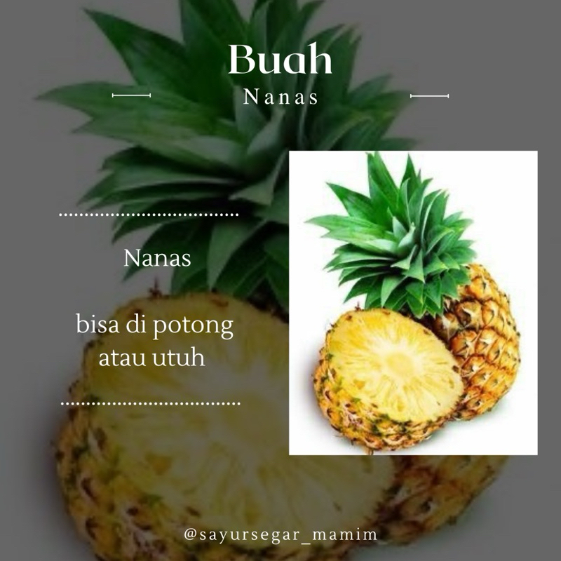 

buah nanas kupas