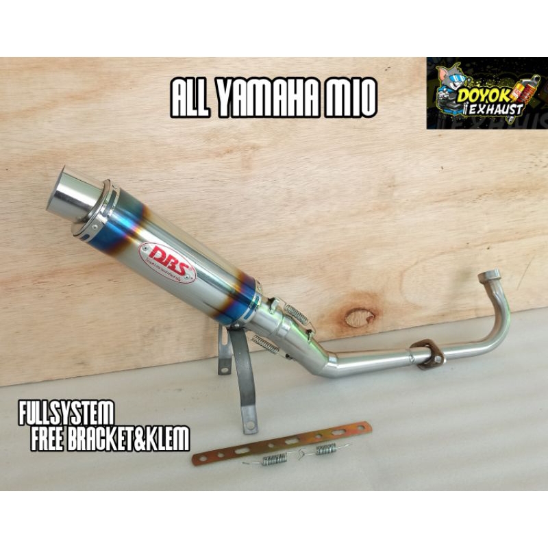 knalpot racing DBS untuk motor YAMAHA MIO ALL VARIAN/TYPE. Mio sporty/smille. Mio Soul GT. Mio M3. M