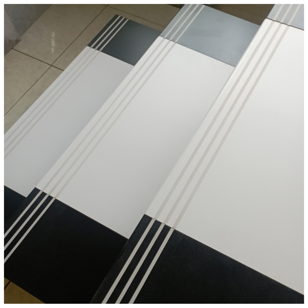 Stepnosing Granit 30x90 30x100 Hitam Putih Doff Lantai Anak Tangga Ori Granite Tile