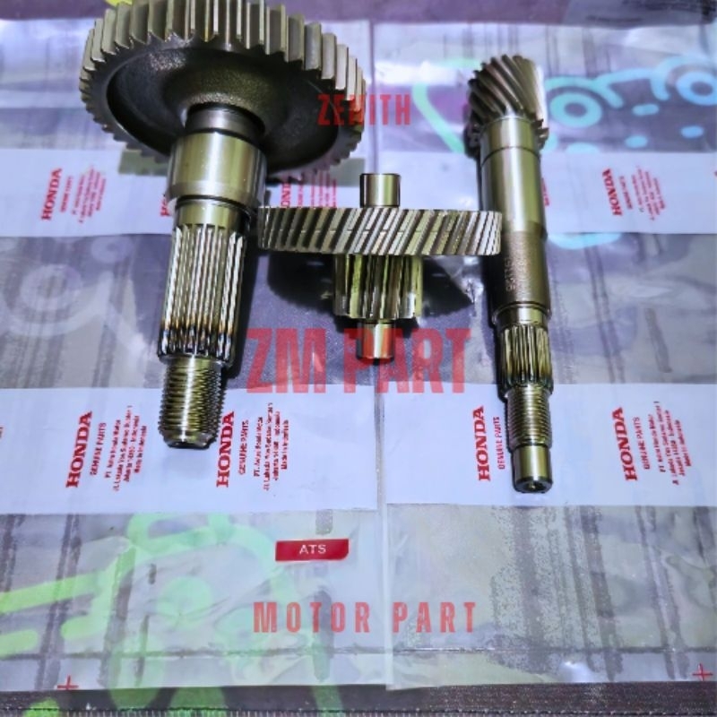 Gigi rasio gear gir as pully cvt set 4 pcs beat fi scoopy spacy vario 110 fi kzl asli ori original l