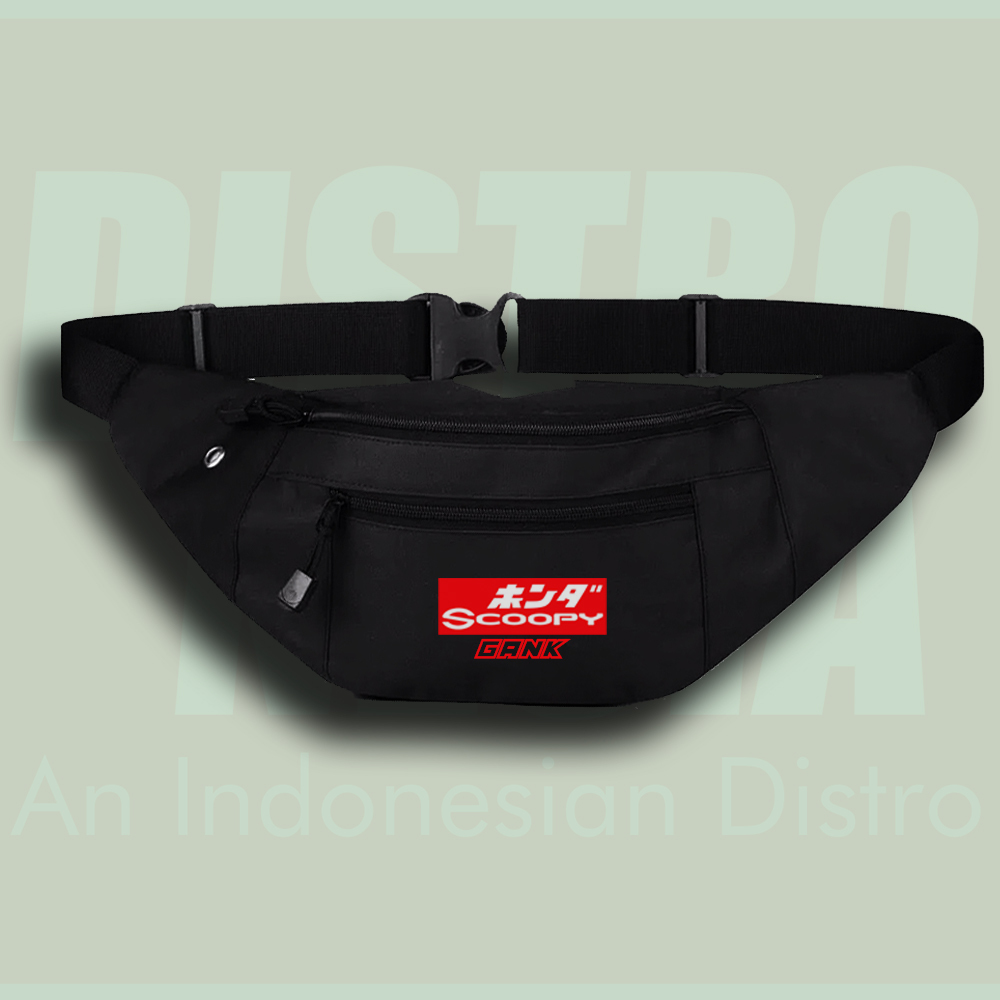 Tas Honda Scoopy Gank Waistbag Club Racing Selempang Premium