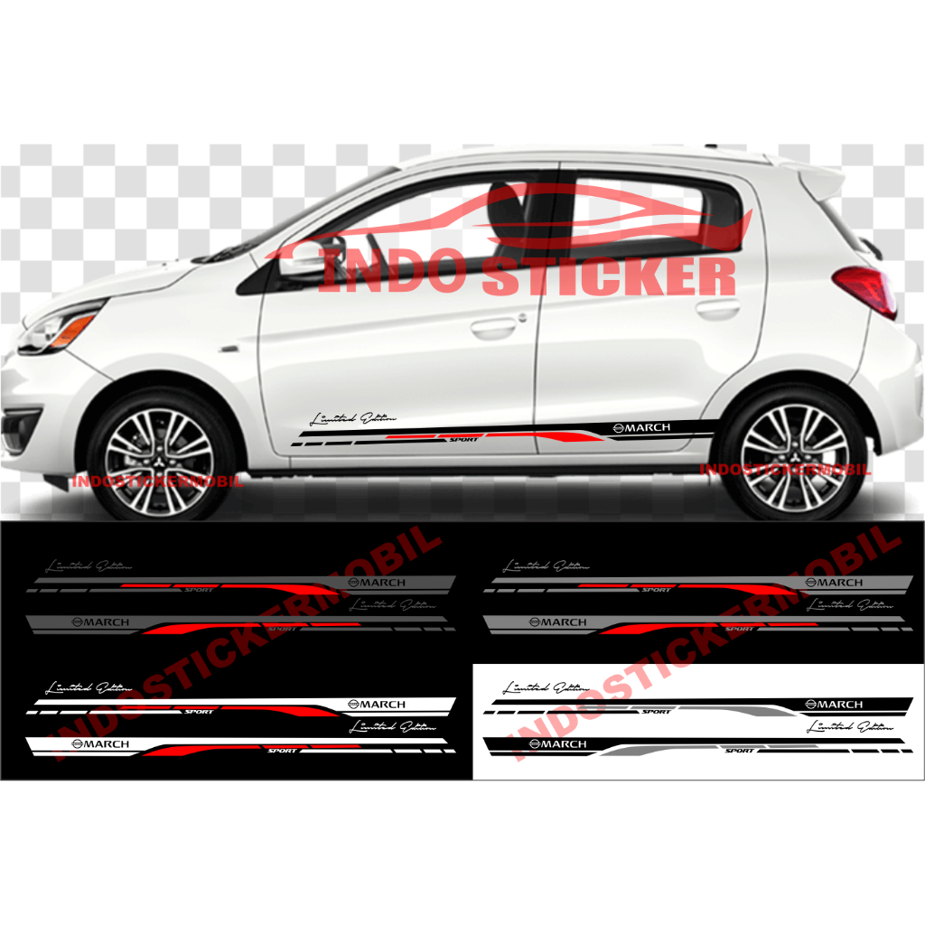 sticker mobil nissan march cutting stiker list mobil march