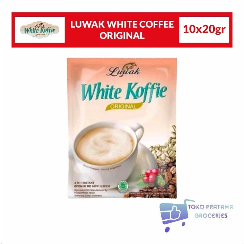 

LUWAK WHITE KOFFIE ORIGINAL RENCENG ISI 10 SACHET