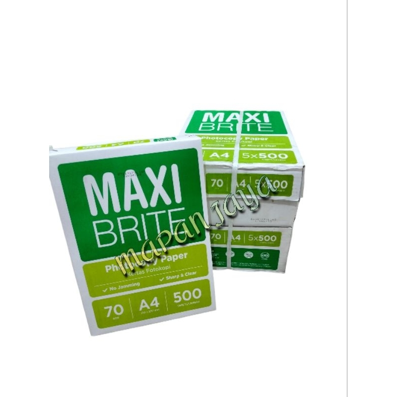 

KERTAS HVS/FOTO COPY A4 MAXI Brite