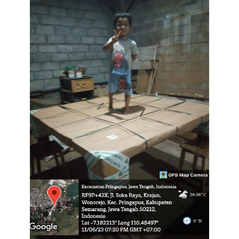 meja karambol jati besar