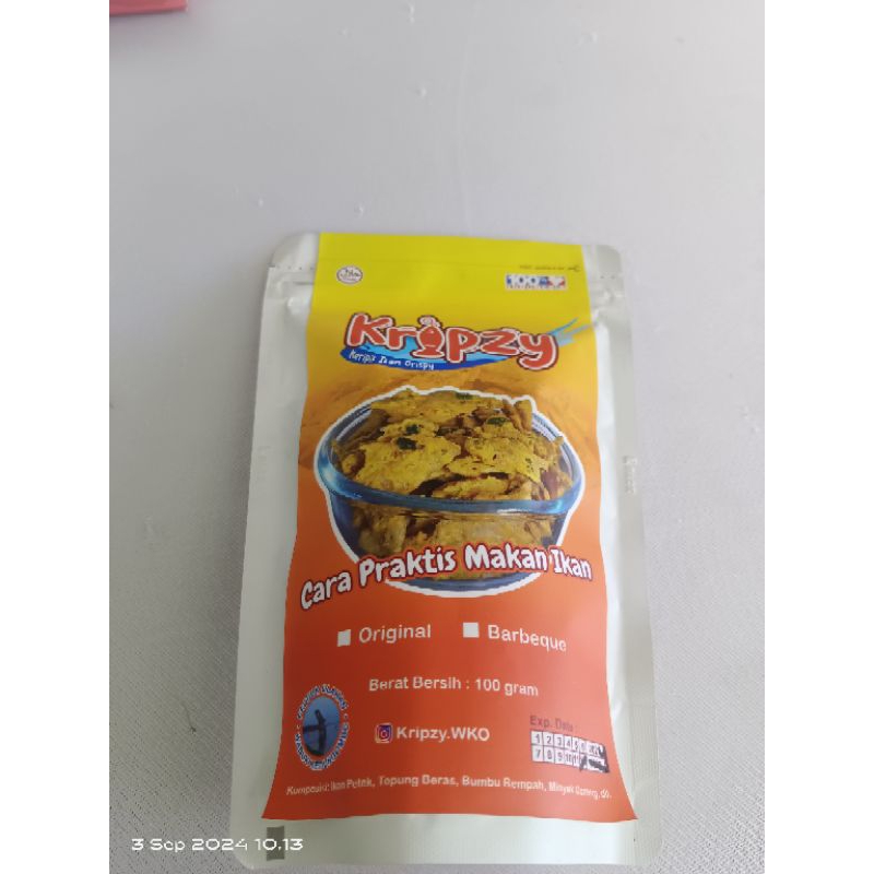 

Keripik Ikan Petek Kripzy Cemilan 100gr