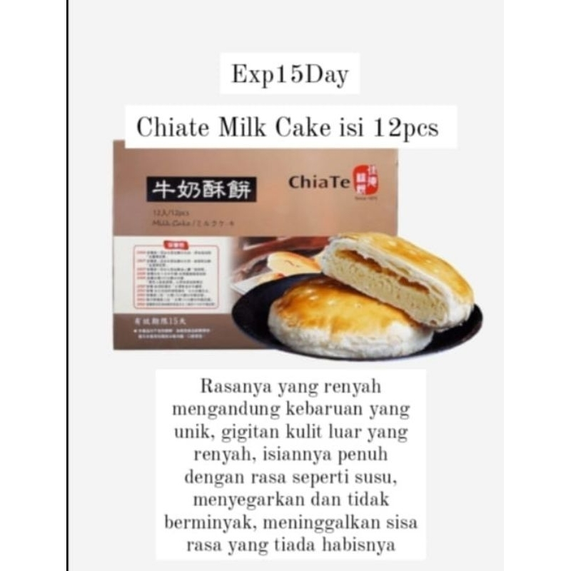 

[READY 27 SEP 2024] CHIATE MILK CAKE TAIWAN isi 12 pc