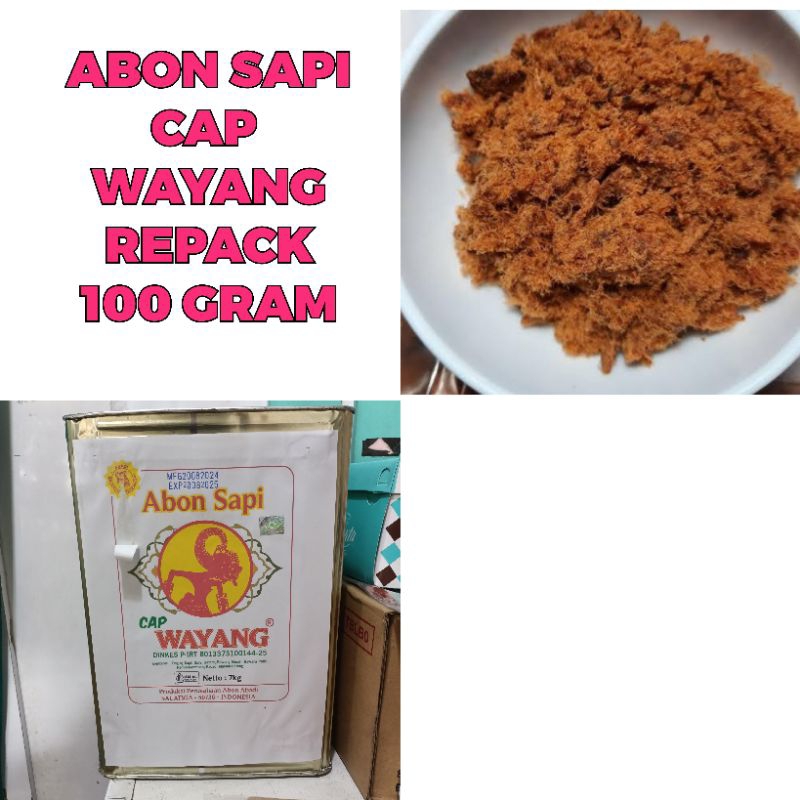 

Abon Sapi Cap Wayang Repack 100gram