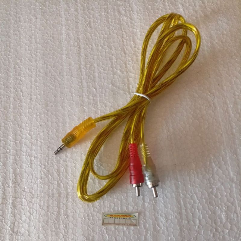 JACK AUDIO 2 - 1 JACK RCA TO TOA 3,5