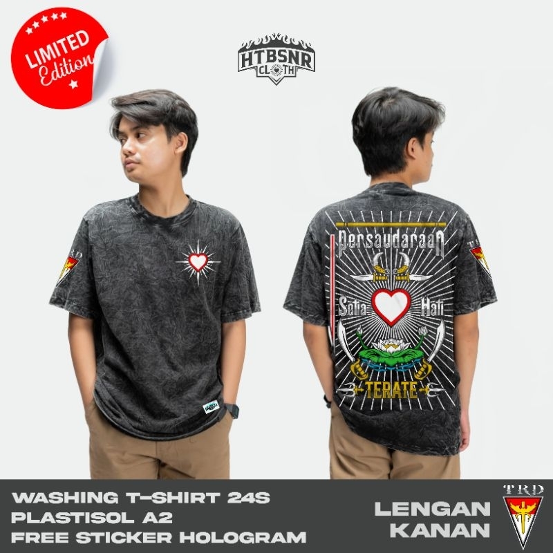 KAOS PSHT BEDGE | SABLON A2 | FULL PUNGGUNG | PLASTISOL | HATIBERSINARCLOTH