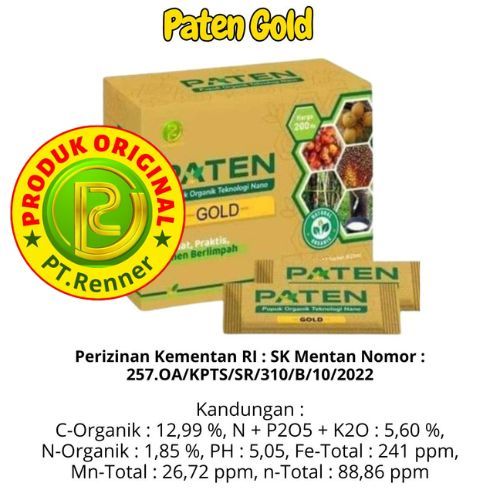 Pupuk Organik Cair - Paten Gold - Produk Original