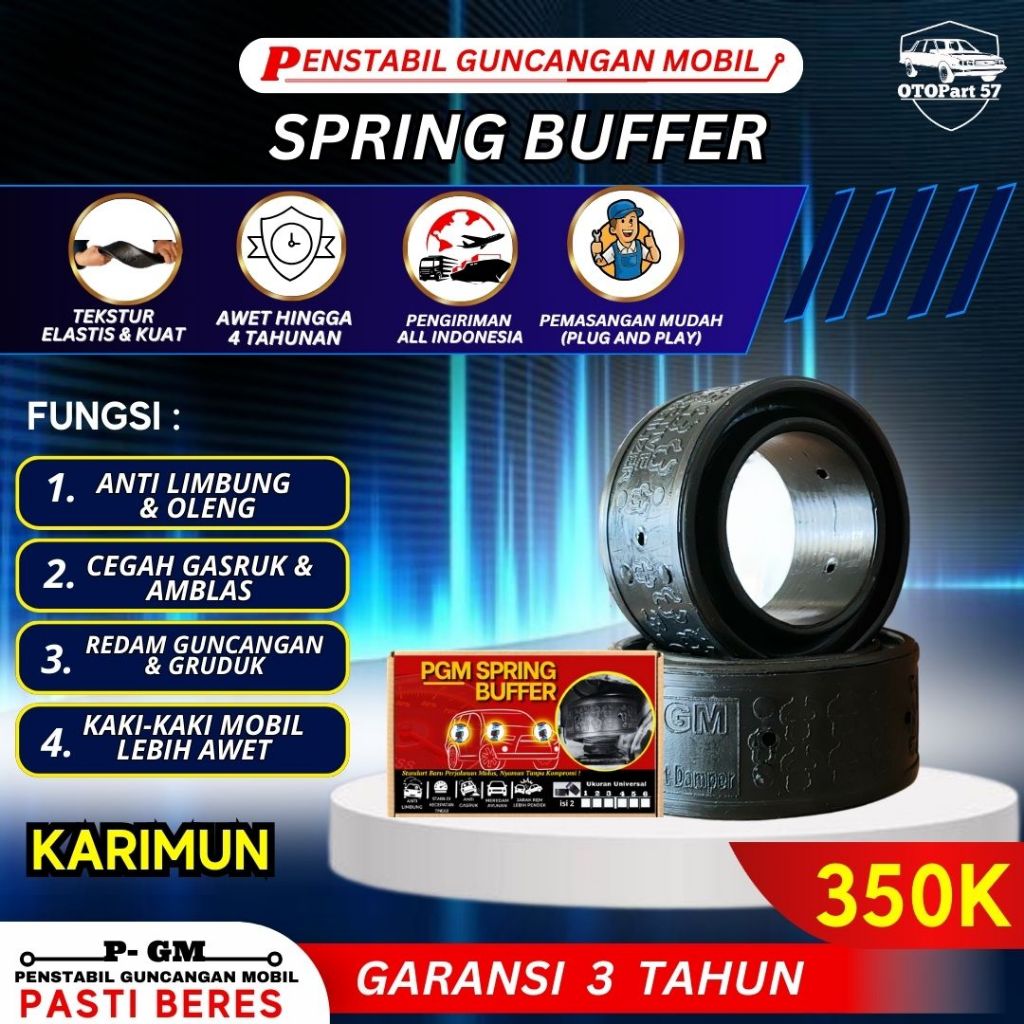 Dumper Mobil Khusus KARIMUN , Spring Buffer , Damper PGM , Peredam Shock Mobil , Buffer Mobil , Bant