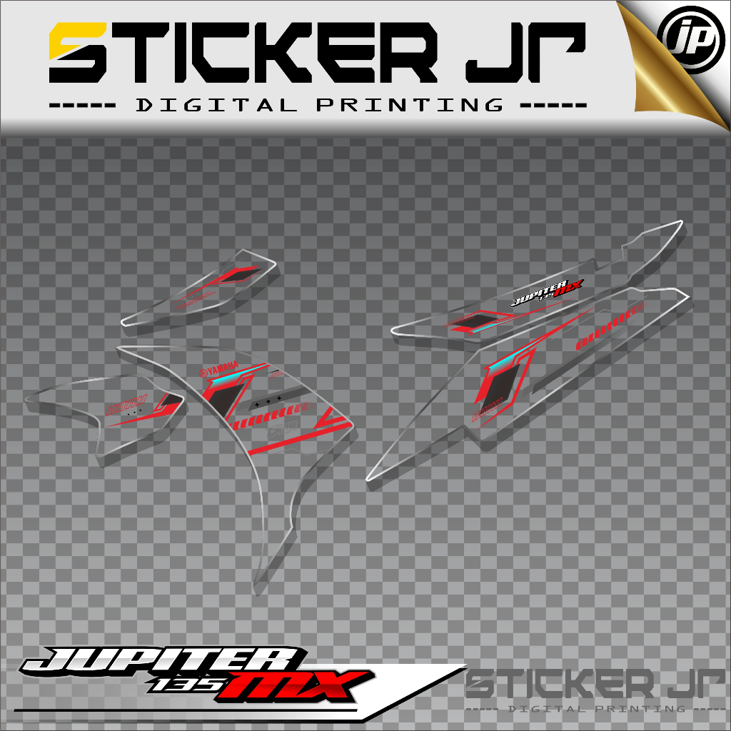 Jupiter MX135 Sticker Striping Transparan Jupiter MX135 Sticker Motor Yamaha Jupiter MX135 Variasi 0