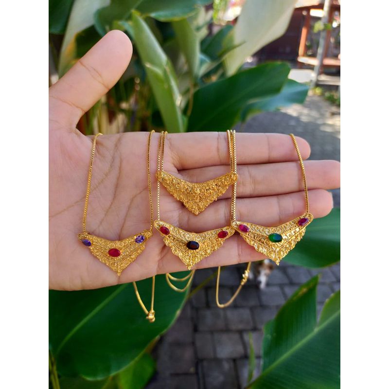 Kalung Minang Mini lapis emas rantai xuping