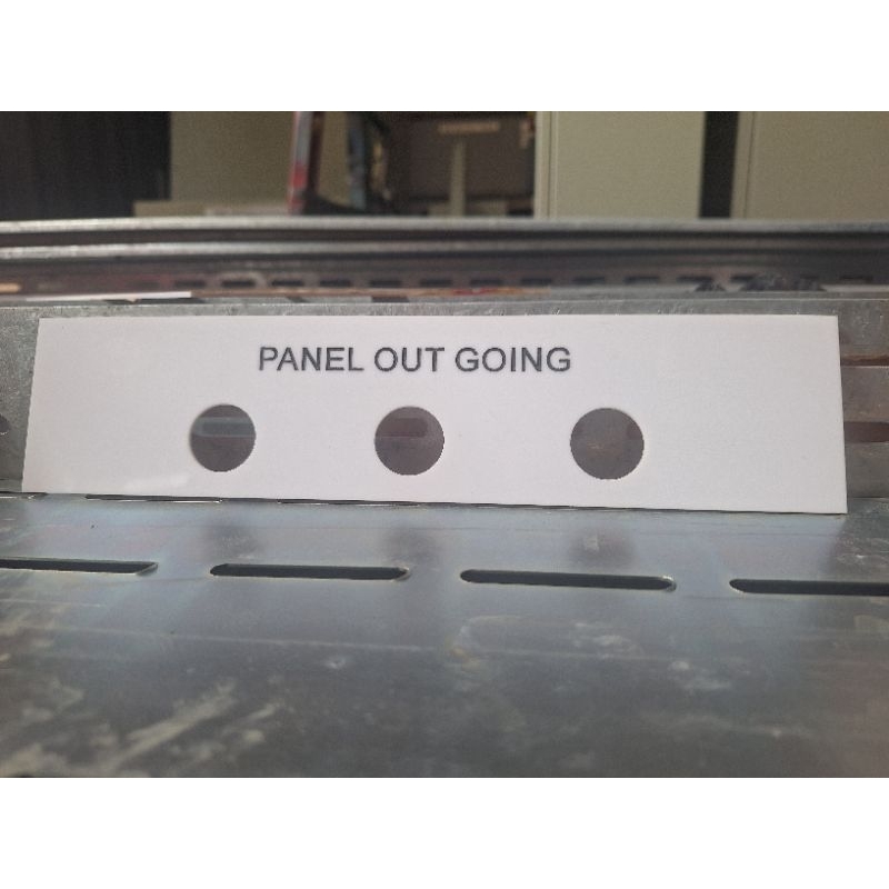 

Legend plate + name plate ukuran 27x7cm