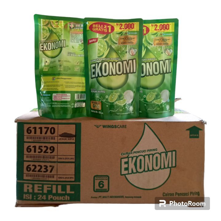 Ekonomi sabun cuci piring 90ml 1dus isi 24