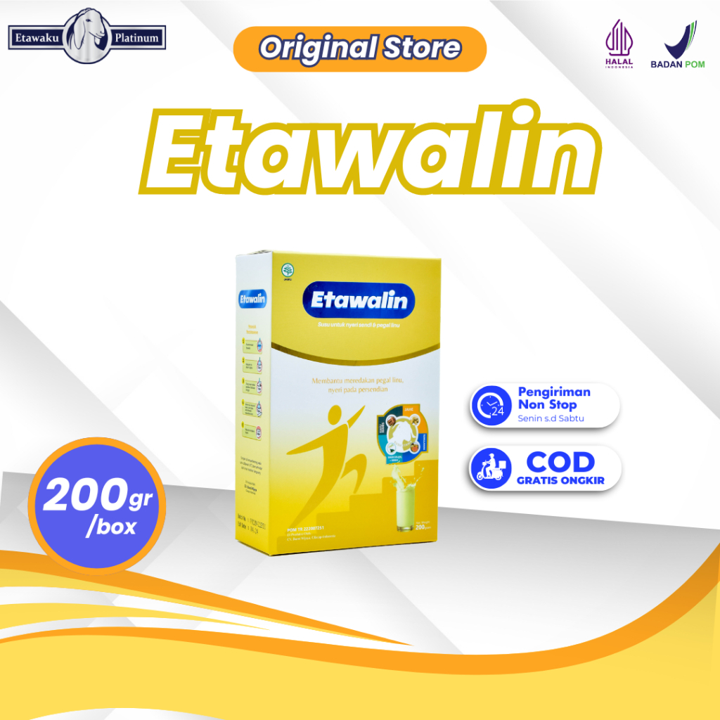 

Etawalin Susu Kambing Etawa Atasi Asam Urat dan Nyeri Sendi 1 Box