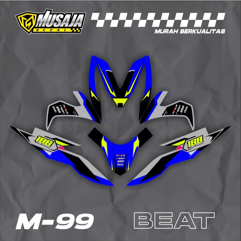 Decal beat street full body bebas custom - dekal beat street terbaru 2019 2020 glossy doff premium