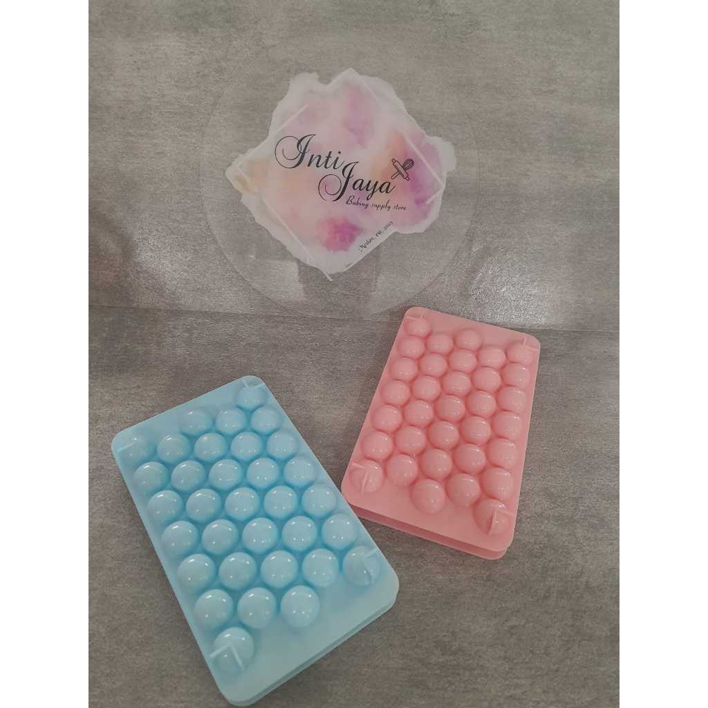 CETAKAN JELLY BULAT KECIL/CETAKAN PUDDING KECIL/CETAKAN ES BATU BULAT(WARNA RANDOM)