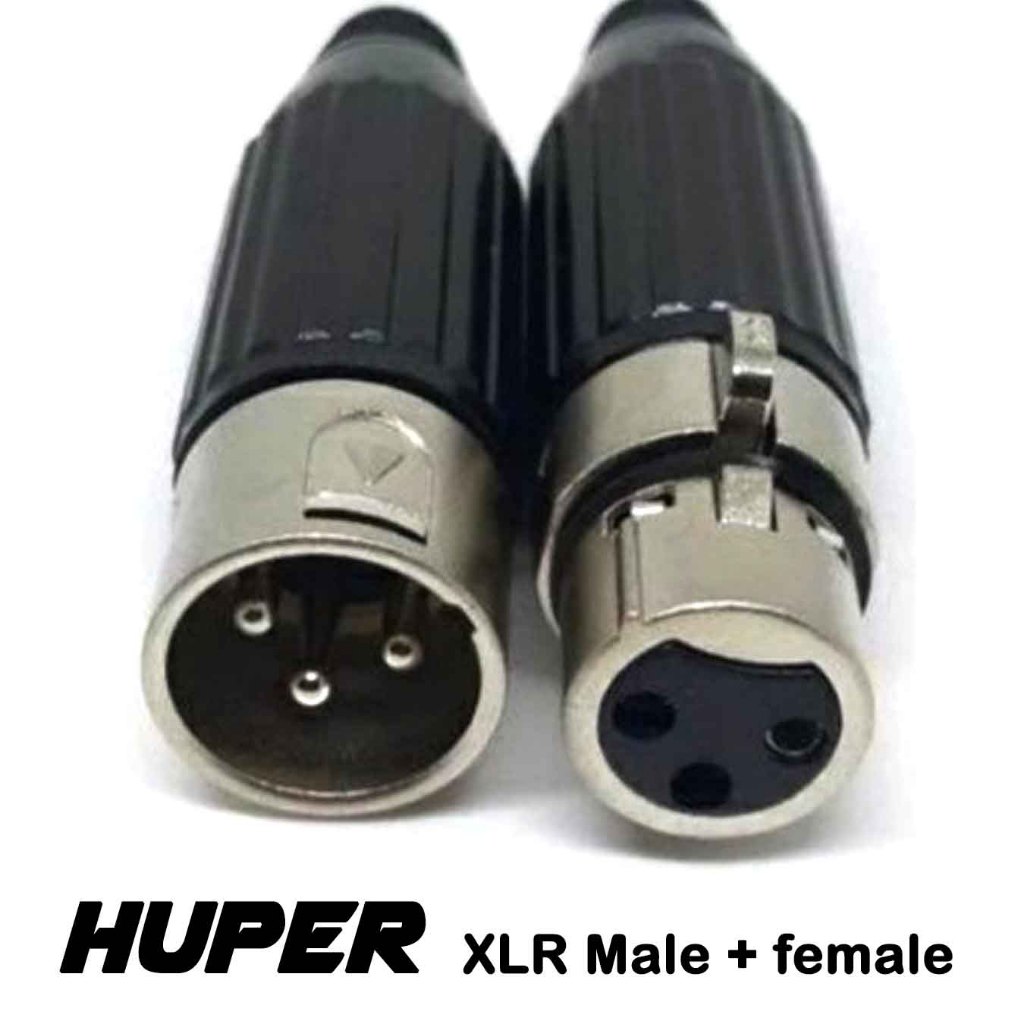 Jack Canon Xlr Huper Male+Female Harga satu set (Sepasang) Cewek+Cowok original