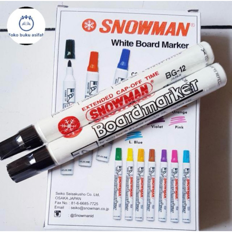 

Spidol Whiteboard snowman Hitam