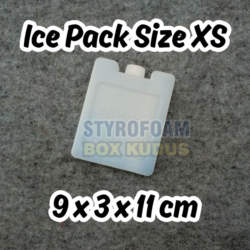 TERMURAH Size XS 9x11x3 cm - ICE PACK ATOM BELUM BEKU Ice Gel Pack Reuseable Ice Cooler Bag Ice Jell