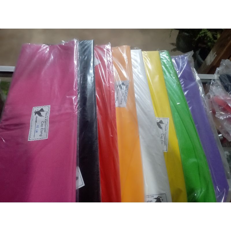 PLASTIK LAYANGAN PLASTIK SAMAK LAYANGAN GLOWING TEBAL CAP ELANG HARGA 1 METER
