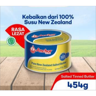 

Anchor Salted Butter 454 gram / mentega Bahan Kue / Mentega Asin New Zealand (rijek kemasan)