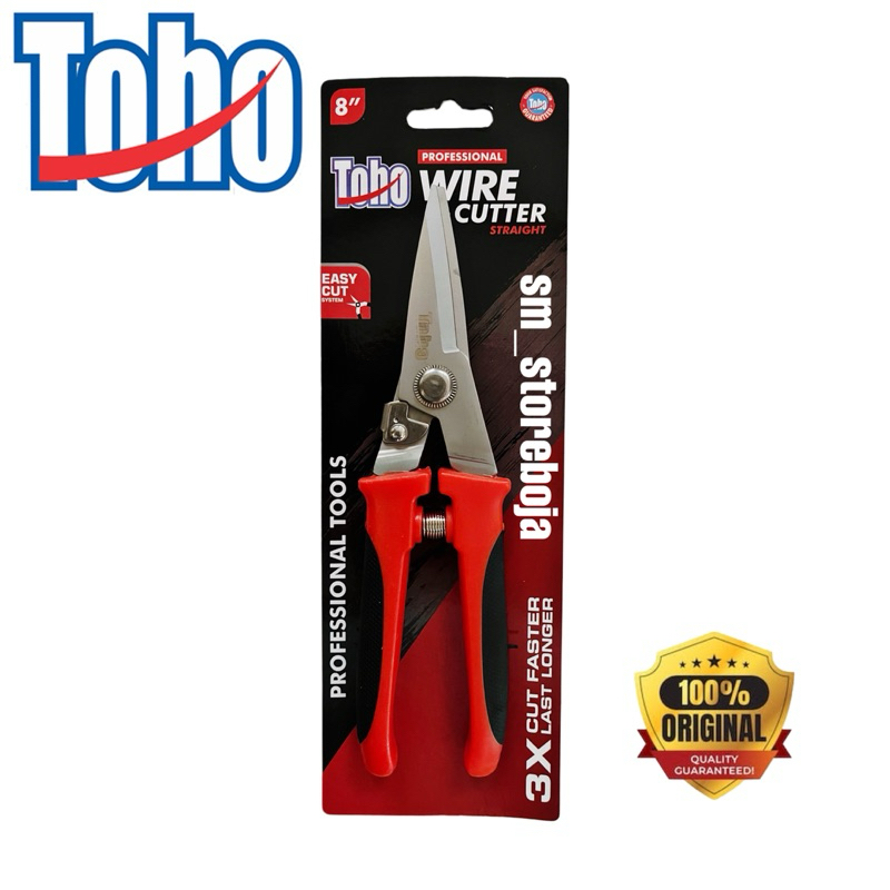 

TOHO PREMIUM Wire Cutter 8 inc Curved & Straight / Gunting Plat Lurus dan Bengkok 8 inc