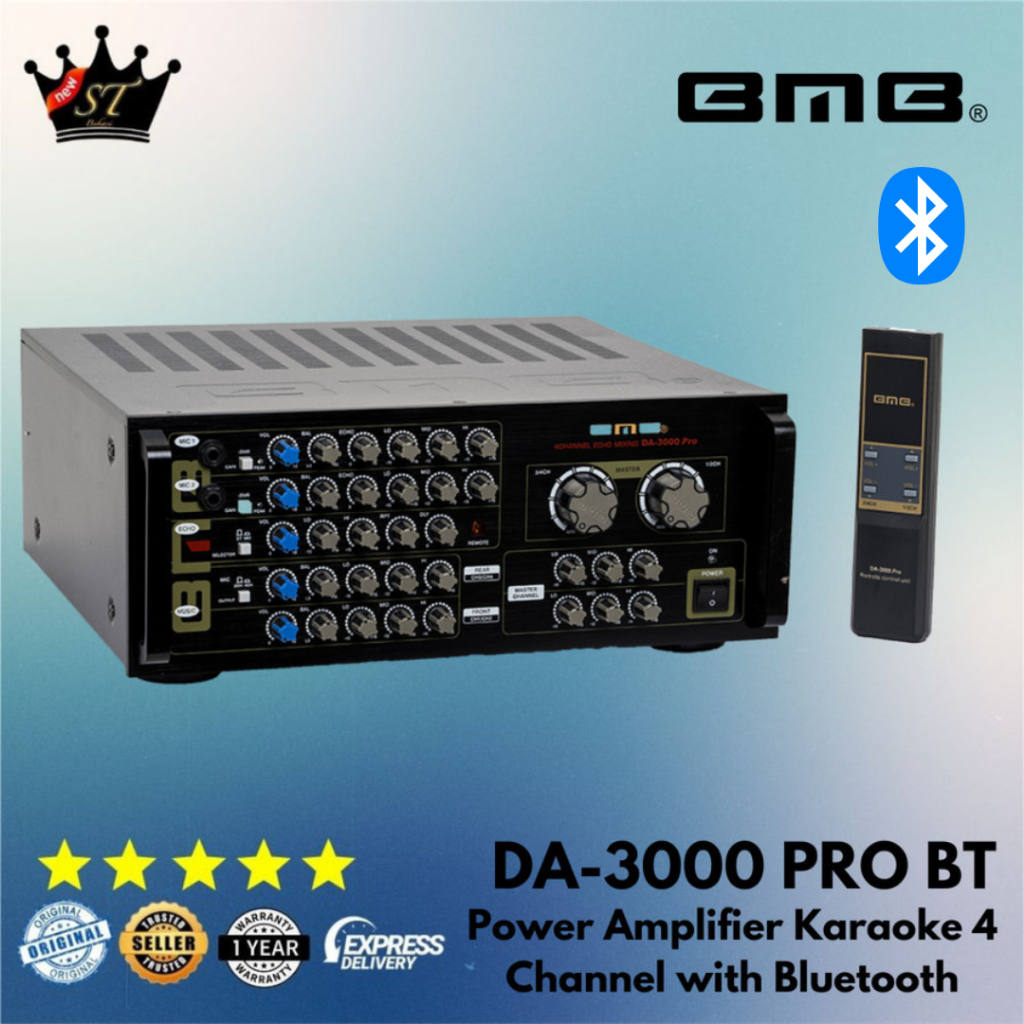 BMB DA-3000PRO BT DA3000 PRO Power Amplifier Karaoke Mixer Bluetooth
