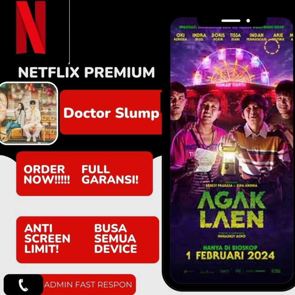 Netflix 1 Tahun 4K ultra HD ANTI HOLD