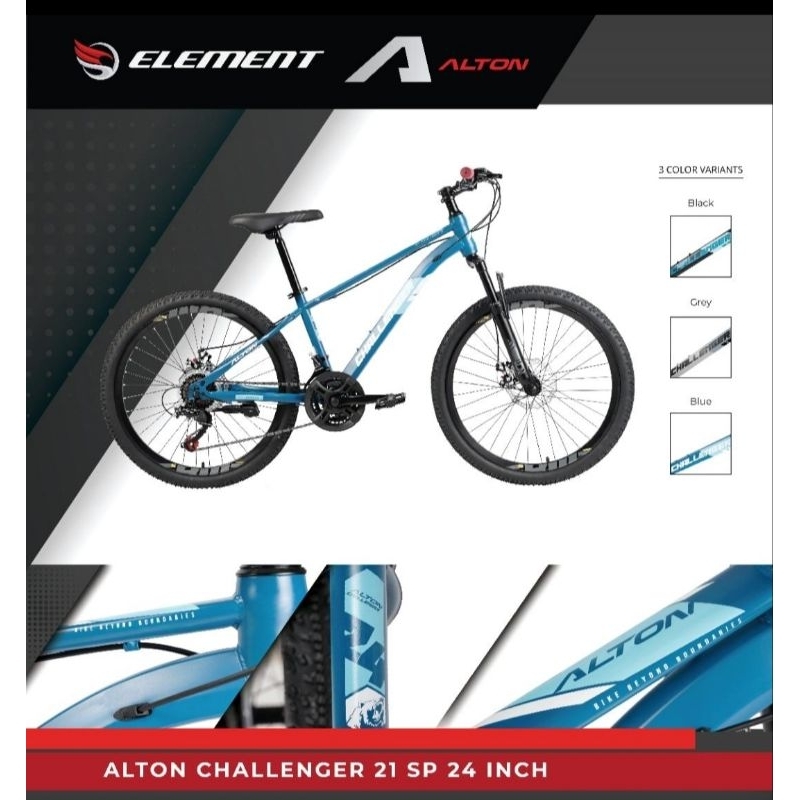 Sepeda MTB 24 Inchi Series Alton Challenger 21 Sp Element Bike