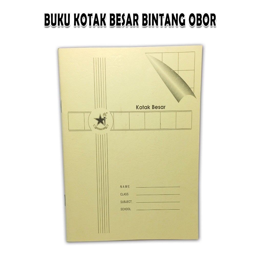 

buku kotak besar bintang obor / 1 buku / 38 lembar