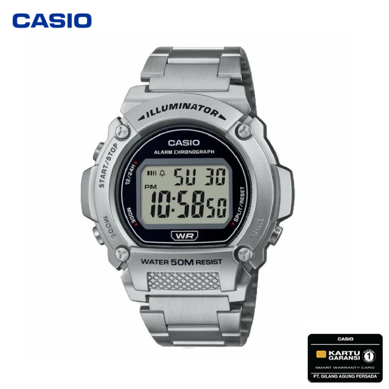 JAM TANGAN CASIO PRIA CASIO W-219HD-1A / W 219HD 1AV CASIO ORIGINAL