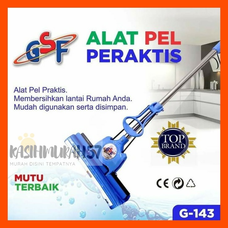 SODOK PEL GSF G-143 / SODOK ALAT PEL PRAKTIS GSF G 143 / ALAT PEL LANTAI SPONS DENGAN PERASAN LIPAT 