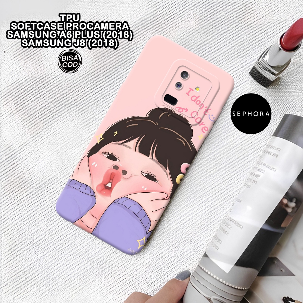 Case Samsung A6+ / J8 (2018) - Fashion Case Fat Girl - Softcase Samsung A6+ / J8 (2018) - Case Pro C