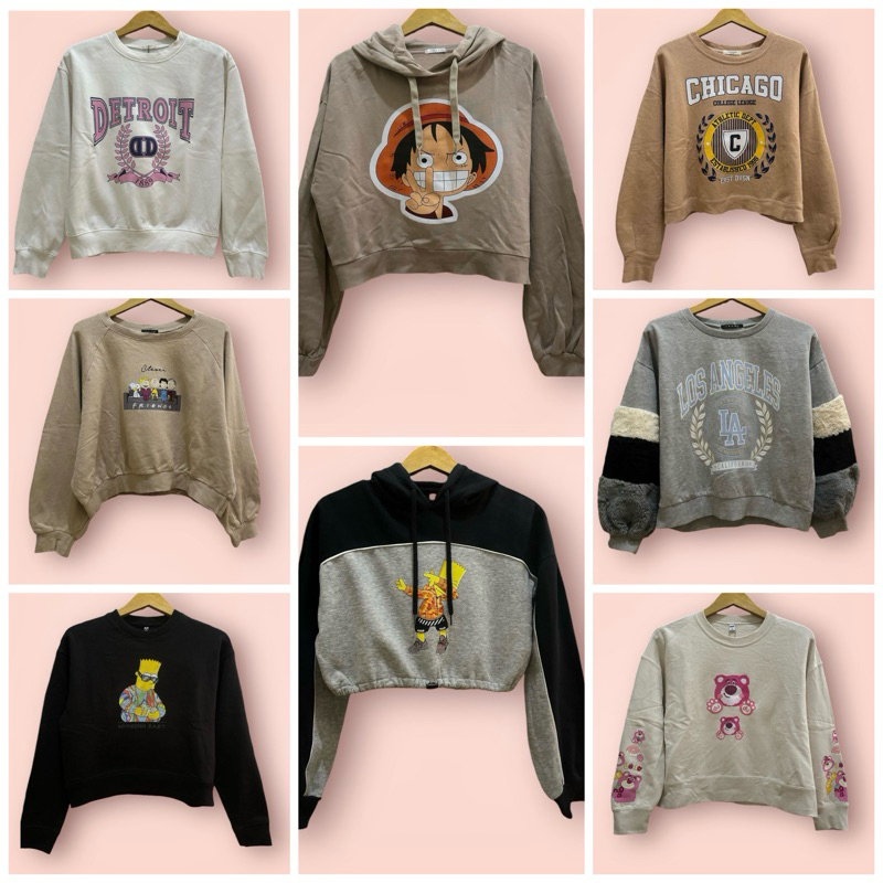 PAKET USAHA SWEATER HODIE CROP UNIQLO